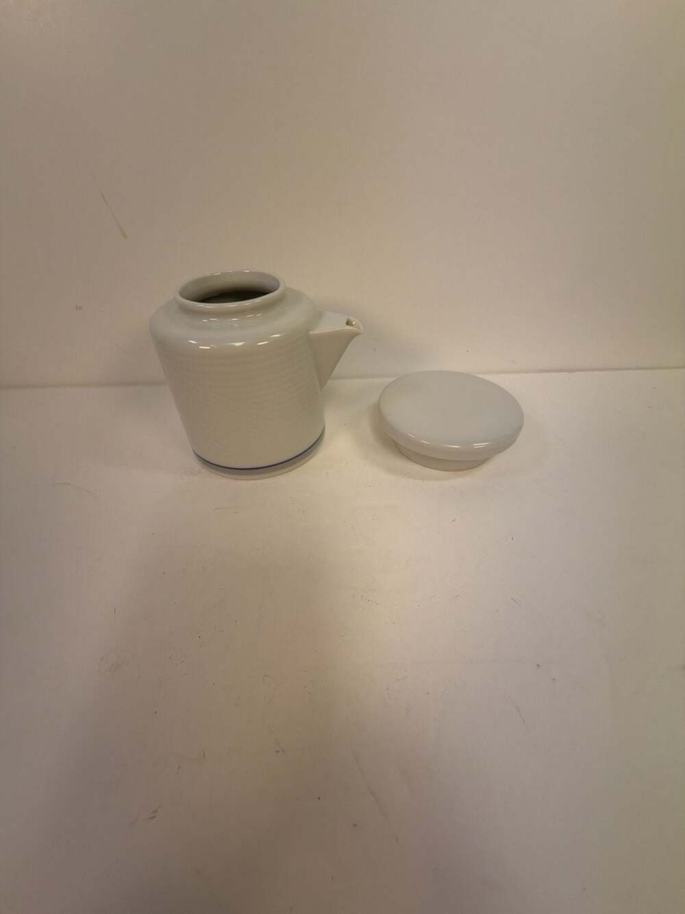 Dansk Tapestries Damask Blue Covered Creamer with Lid Jack Lenor Larsen Japan